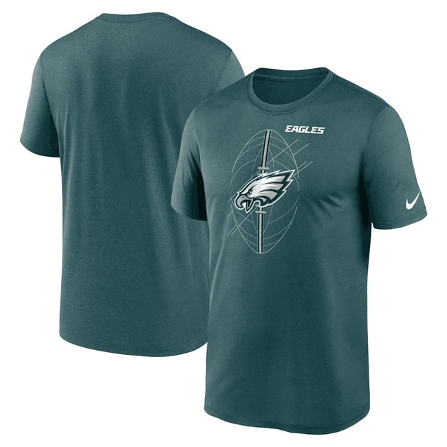 Men's Philadelphia Eagles Green Legend Icon Performance T-Shirt